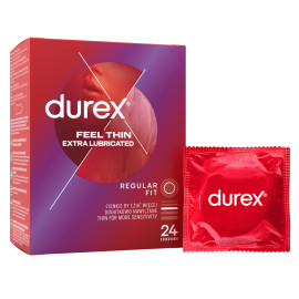 Durex Feel Thin Extra Lubricated 24 pack