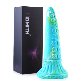 HiSmith HSD40 Monster Tentacle Dildo Suction Cup 25.7cm Blue-Green