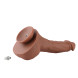 HiSmith HSA88 Ultra Realistic Dual-Density Silicone Dildo KlicLok 30cm Brown
