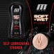 Blush M for Men Soft+Wet Pussy Self Lubricating Stroker with Pleasure Ridges and Orbs