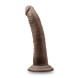 Blush Dr. Skin Plus 7 Inch Posable Dildo Chocolate