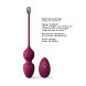 Dorcel Love Balls Vibrating Kegel Balls with Remote Control Plum