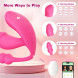 SuperLove Triple Stimulation Wearable Panty Vibrator with Remote Pink