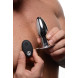 Master Series Chrome Blast 7X Rechargeable Butt Plug with Remote Large