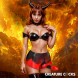 Creature Cocks Hell Hound Silicone Strap-On Red