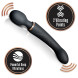 SuperLove Double Pleasure Wand Vibrator Black
